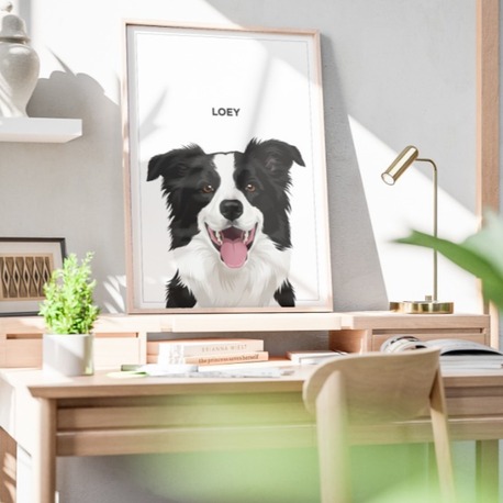 Kişiye Özel Evcil Hayvan Portre Posteri | Minimal Kedi & Köpek Fotoğraf Tasarımı