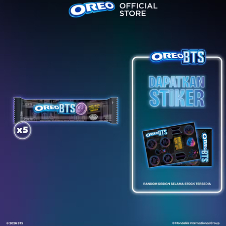 Bts oreo 5 adet orjinal sticker dahil 