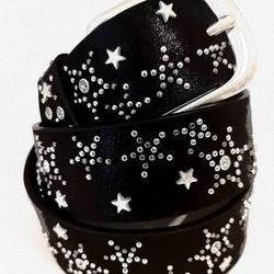 YILDIZLI TAŞLI DERİ KEMER "STAR LEATHER BELT"