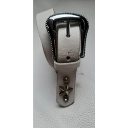 YILDIZ RİVETLİ TAŞLI DERİ KEMER "STAR LEATHER BELT"