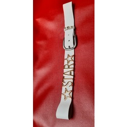 YILDIZ DETAYLI HARFLİ  DERİ KEMER "STAR LEATHER BELT"
