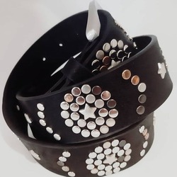 YILDIZLI TAŞLI DERİ KEMER "STAR LEATHER BELT"