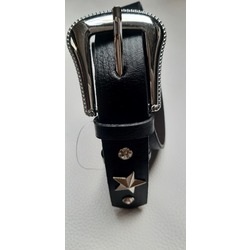 YILDIZ RİVETLİ TAŞLI SUNİ DERİ KEMER 