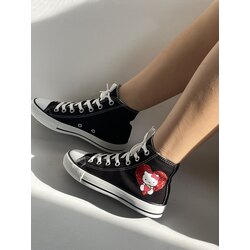 Kırmızı Kalp Hello Kitty Ayakkabı
