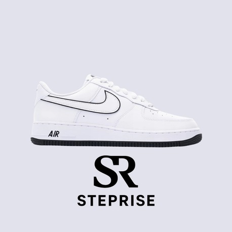 Nike Air Force 1 '07 Low White Black Outline Swoosh
