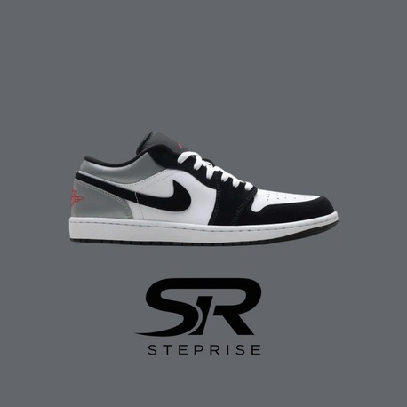Nike Air Jordan 1 Low SE White Fire Red Black Matte Silver