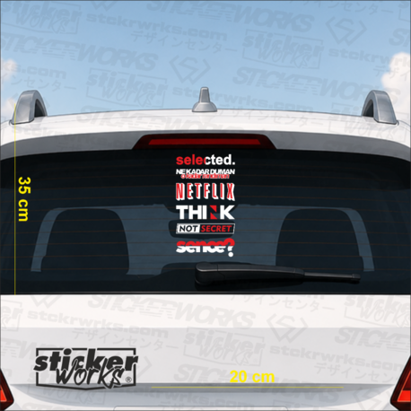 Premium Arka Cam Sticker Seti 1
