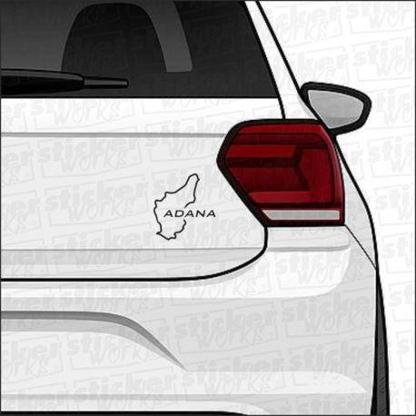 Adana il Harita Sticker – Şehir Aşkını Yansıt!