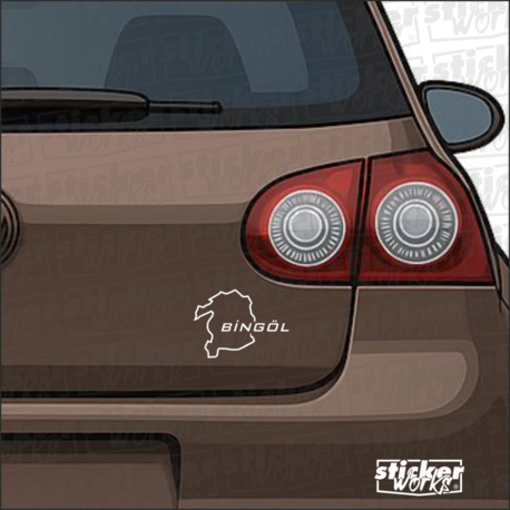 Bingöl il Harita Sticker – Şehir Aşkını Yansıt!