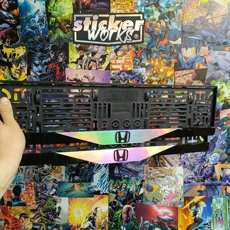Honda Premium Kabartmalı Takmatik Plakalık