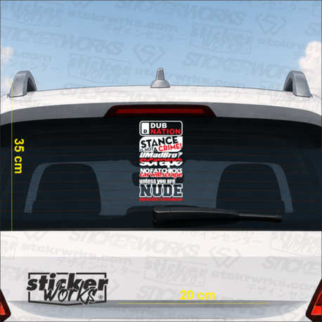 Premium Arka Cam Sticker Seti 3