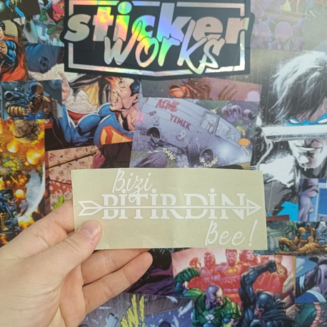 Bizi Bitirdin Bee Sticker 