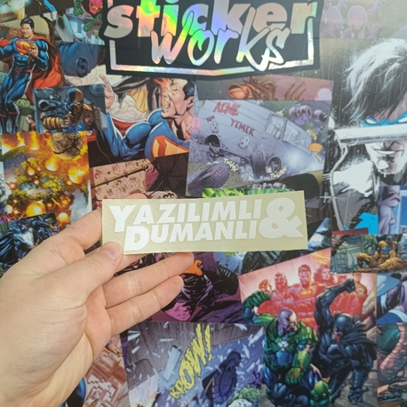 Yazılımlı Dumanlı Sticker 