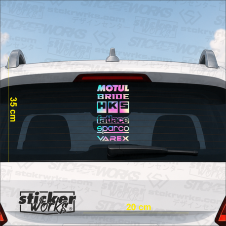Premium Arka Cam Sticker Seti 5