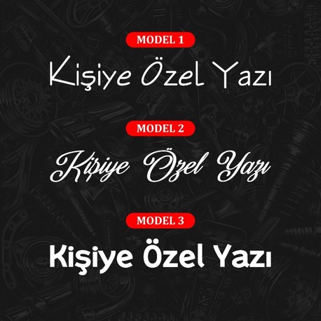 KİŞİYE ÖZEL YAZI Sticker