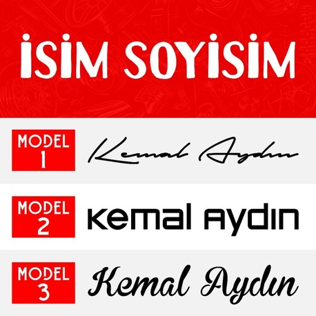 İSİM SOYİSİM Sticker