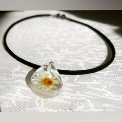 Bahar Koleksiyonu - D7-Papatya Choker- Tasma Kolye 