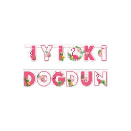 FLAMİNGO İYİKİ DOĞDUN BANNER