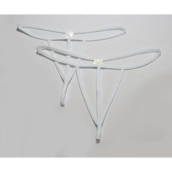 ASM1263 Kadın 2 Li Ekru Özel Bölgesi 3 Serit Tanga String