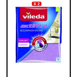 Vileda 2 li actifibre mikrofiber temizlik bezi