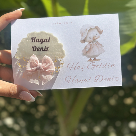 (20 adet) Kurdeleli Epoksi Magnet Kartlı