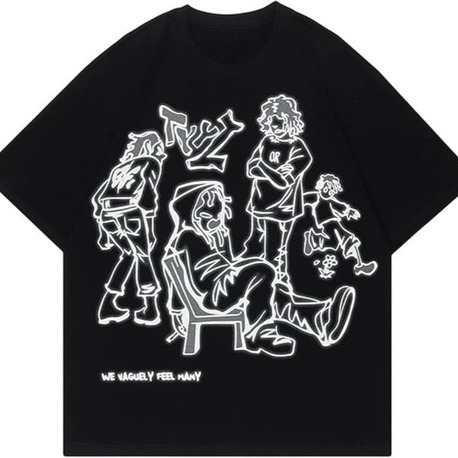  Vague Crew Oversize Tee