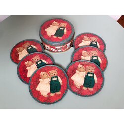 Teddy Bear Bardak Altlığı Seti