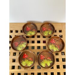 Mantar Desenli Çerezlik-İkili Set