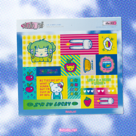 'illus' sticker