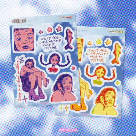 'random is cool' sticker