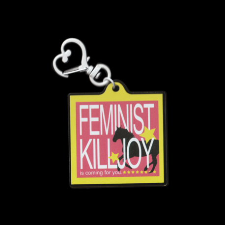 'feminist killjoy' anahtarlık (pembe)