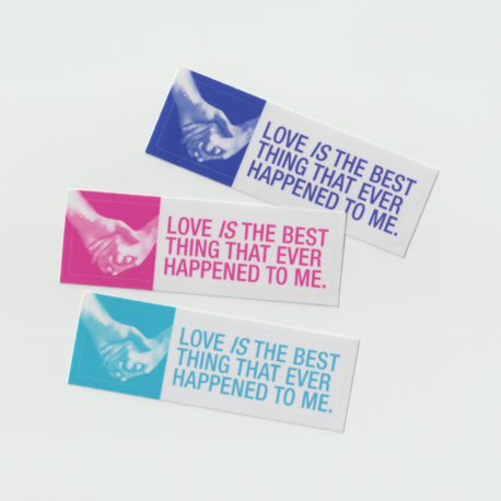 'love is the best thing' şeffaf sticker