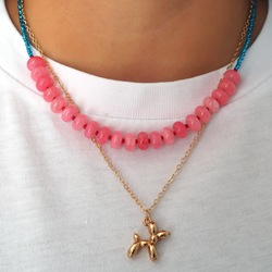 Pembe Aura Kolye 