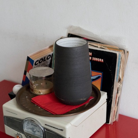 Wheelthrown Vase - Black