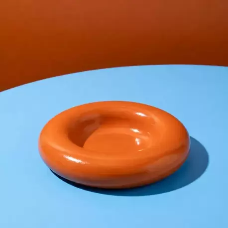Doughnut Dekoratif Takı Tabağı Turuncu