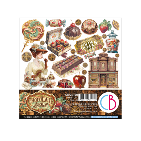 Chocolate Wanderlust – Fussy Cut Paper Pad 6×6"