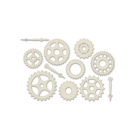 Steampunk Chipboard Seti 10x15 cm – #167