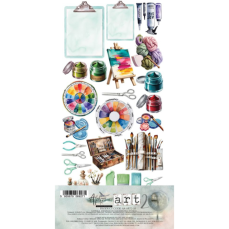Scrapbooking kağıdı  set Art 2  30,5 × 15 cm
