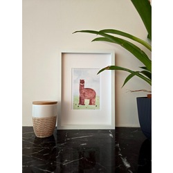 Alpaca Art Print