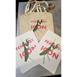 Feminist Icon Serigrafi Baskı