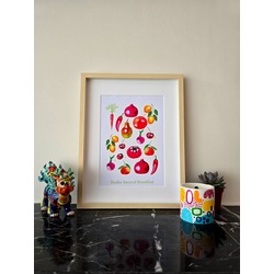 Fruits and Veggies Art Print