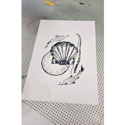 Party Under the Sea Serigrafi Baskı