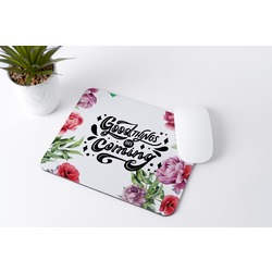 Motto Tasarımlı Dikdörtgen Mouse Pad
