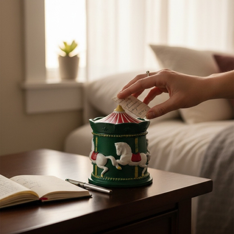 Christmas Carousel Candle