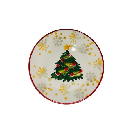 Yılbaşı Desenli Pasta Tabağı