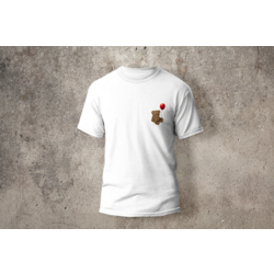 Minimal Balonlu Ayıcıklı Tshirt