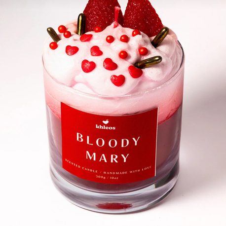 Bloody Mary Kokteyl Görünümlü Dekoratif Mum