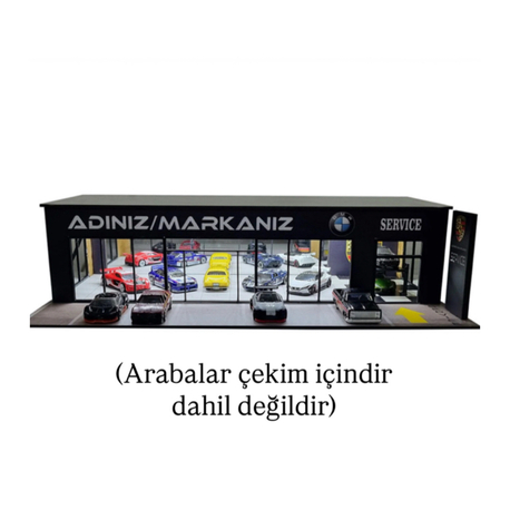 Led ışıklı kişiye özel galeri (arabasız)(5-7işgünüyapımı)