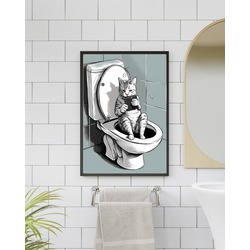 Cat in the WC 3 #0022