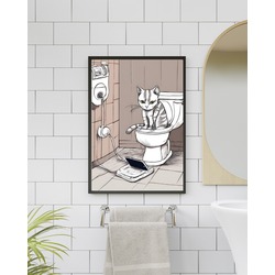 Cat in the WC 2 #0021